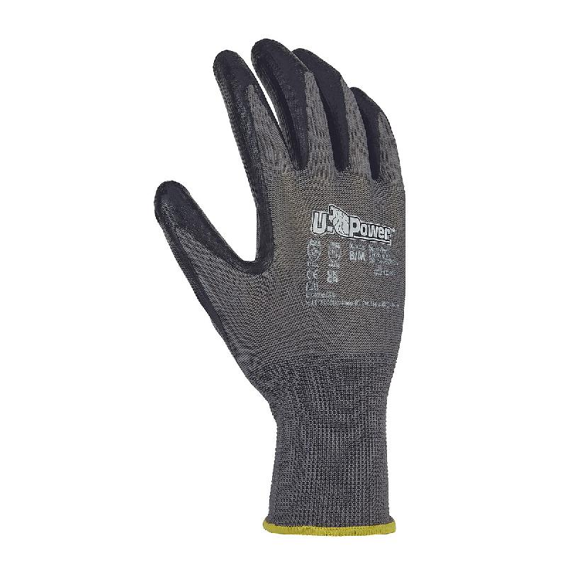 U-POWER Gants de manutention VALZER - Gris/Noir 11 - 11 multicolore multi-matériau 8033546565513_0