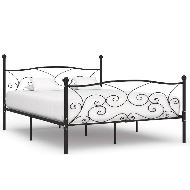 VidaXL Cadre de lit sans matelas avec sommier à lattes métal 200x200cm Modèle Lervelion - 284460_0