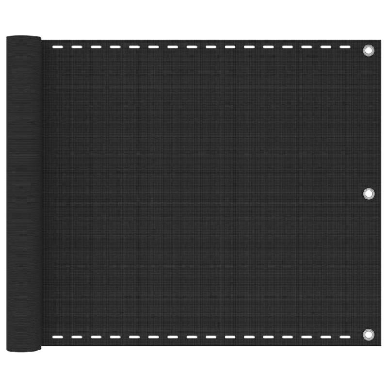 VidaXL Écran de balcon en PEHD 75x500 cm Anthracite Modèle Solarix - noir 310838_0