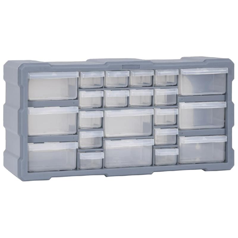 Vidaxl organisateur multi-tiroirs avec 22 tiroirs 49x16x25,5 cm 147584_0