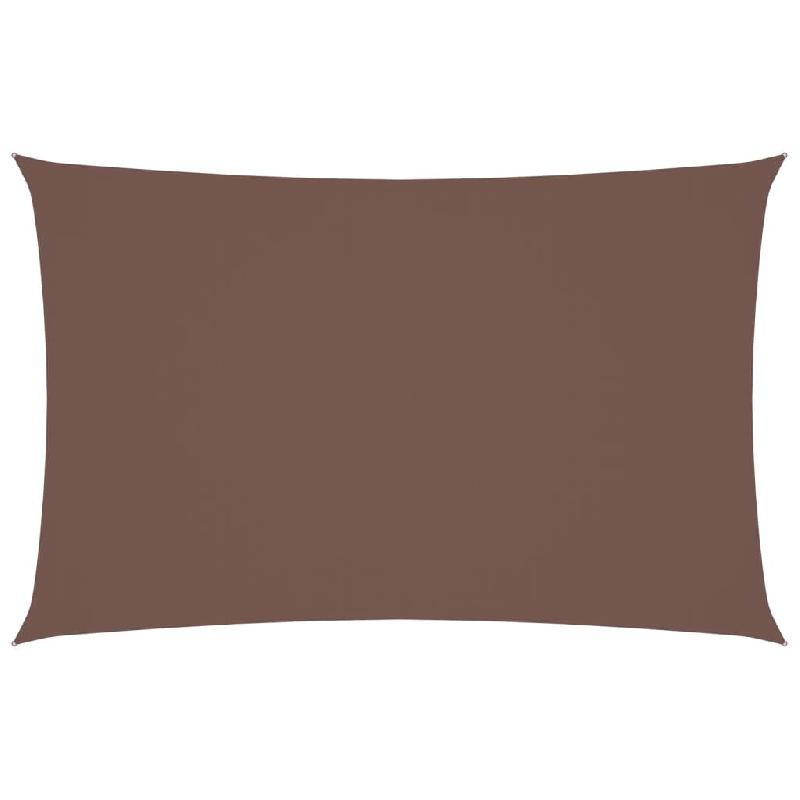 VidaXL Voile de parasol tissu oxford rectangulaire 2x4,5 m marron Modèle Ombre Couchant - marron 135808_0