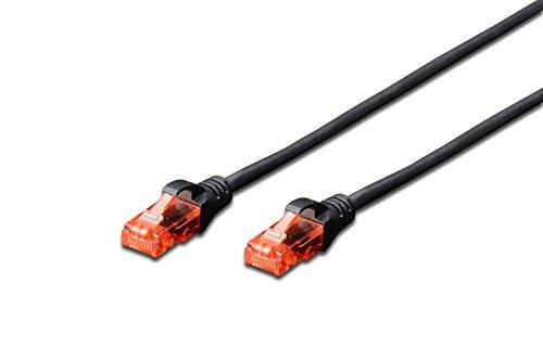 ASSMANN Electronic DK-1617-010/BL - Câble RJ-45 Cat6 U/UTP noir 1m - Emballage en sac polyéthylène_0