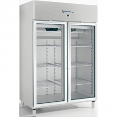 Armoire réfrigérante positive porte vitrée GN 2/1 - 700/1400 L - Acier inoxydable AISI 304 - Modèle Fa1402cr_0