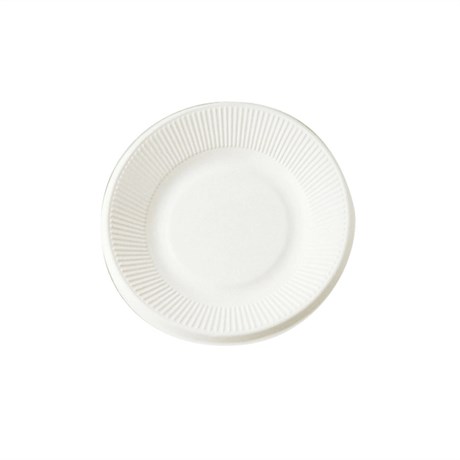 ASSIETTE BIONIC D.21X1.8 CM CELLULOSE BLANC (VENDU PAR 1000)