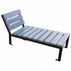 Banquette CARAT - Chaise longue d'extérieur - Composite plastique recyclé - Réf. BC521_0