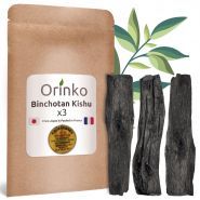 Binchotan japonais de Kishu x3 - charbons actifs - Orinko - pour purification d'eau - taille M_0