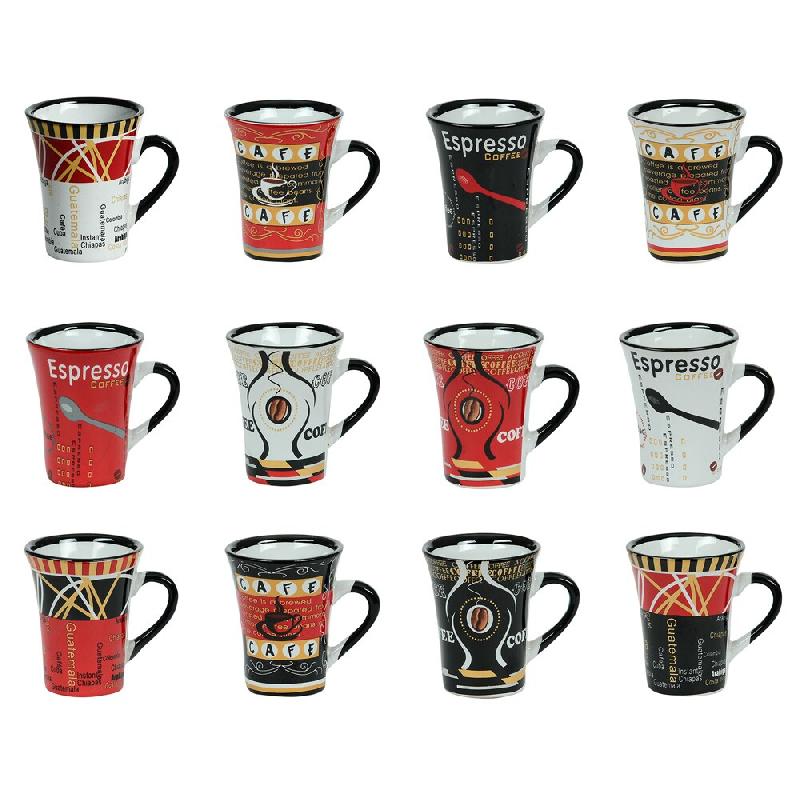Coffret de 12 tasses à expresso Color 8 cl -  7.5 cl Multicolore Rond Porcelaine Table Passion - multicolore porcelaine 3106232780301_0
