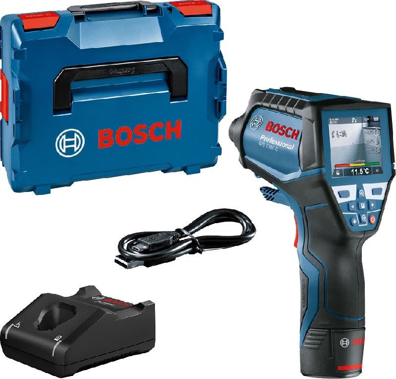 Détecteur thermique GIS 1000 C Professional - BOSCH - avec batterie, chargeur et coffret L-Boxx - 0601083301 - 743582_0