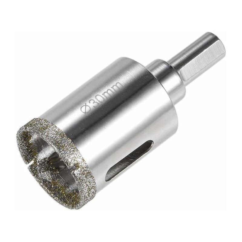 Drilax Scie Cloche Diamant De 3,8 Cm Avec Guide De Système De Distribution D'eau, Perçage Facile Pour Quartz, Granit, Marbre, Porcelaine, Céramique, Carreaux De Verre – Kit Complet Pour Trous De