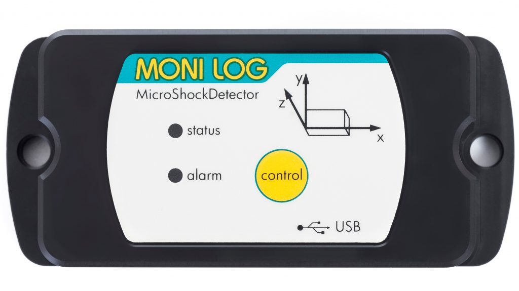 Enregistreur de chocs et de température léger - MONI LOG® MicroShockDetector compact pour surveillance continue_0