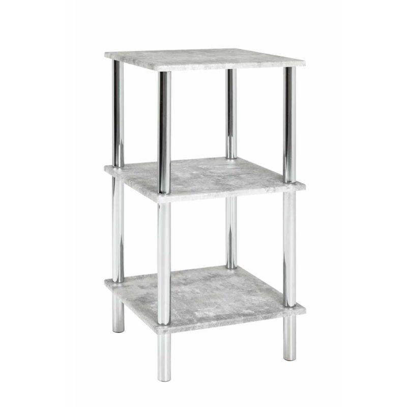 Étagère 3 niveaux design Miguel 77cm gris - Paris Prix - tendance, moderne et facile d'entretien_0