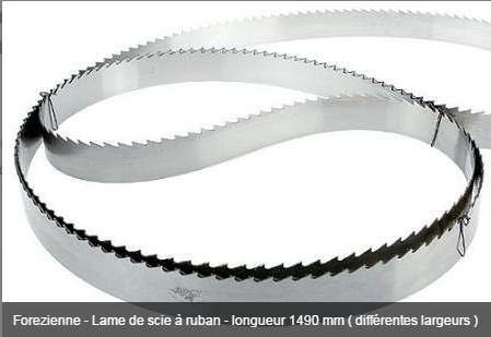 Forezienne - lame de scie à ruban - longueur 1490 mm ( différentes largeurs )_0