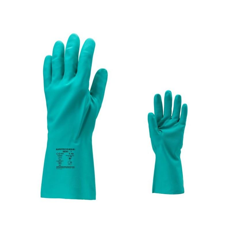 Gants de protection nitrile Plus 5500 - épaisseur 0,46 mm - longueur 33 cm - intérieur coton flocké_0