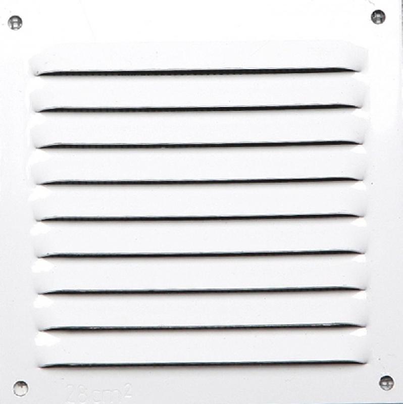 Grille d'aération aluminium laqué, l.10 x l.10 cm_0