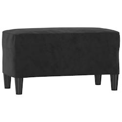 Helloshop26 - Banc banquette 70 x 35 x 41 cm velours noir 02_0010619 - 3000584647766_0