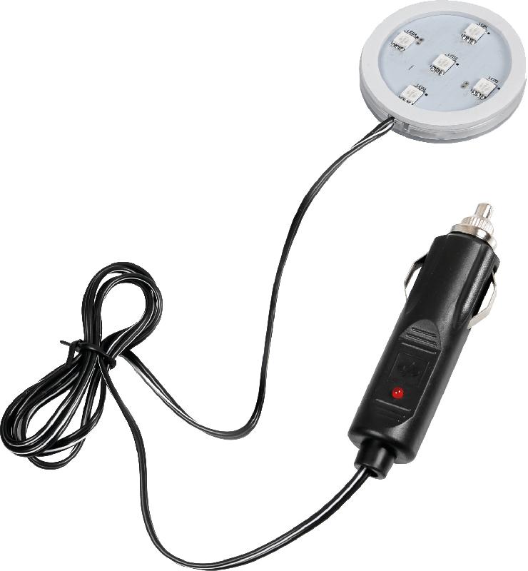 LAMPA - Base lumineuse LED rouge 10-30V pour désodorisant Trucky - câble 1,5m - Compatible avec références 936475 à 936478_0