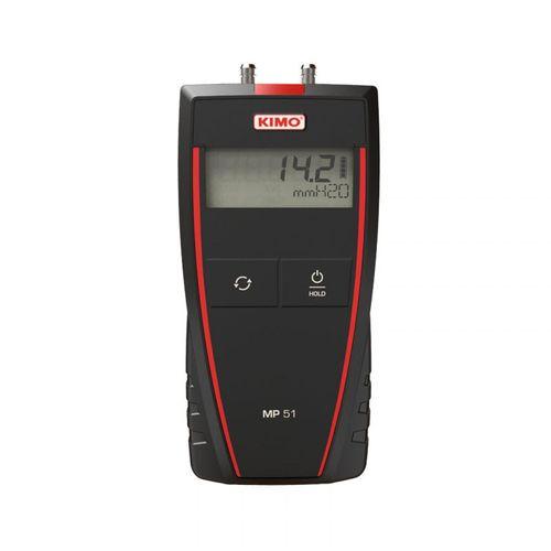 Micromanomètre portable KIMMP51 - 0 à ±1000 mmH2O, résolution 0.1/1 mmH2O, écran 1 ligne - Kimo Sauermann_0