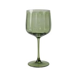 Novastyl - Lot De 4 Verres A Pied Riviera 49cl En Verre Vert - vert verre 3256391043462_0