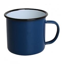 Olympia Mug en Acier Bleu et Noir 350 ml   Lot de 6 - bleu DC394_0