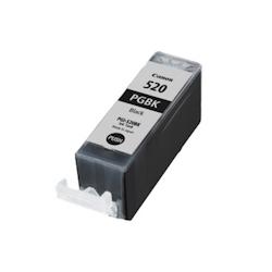 Pack de 2 cartouches d'encre authentique  Canon PGI520 Noir  - programme SECOND - noir 3701352378874_0