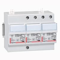 Parafoudre BT Type 2 - Tétrapolaire 230/400V AC - 6 modules - Imax 12KA - Norme NF EN 61643-11_0