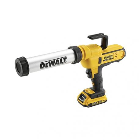 Pistolet à mastic 18V 1x2Ah cartouche 310 ml et sachet 400 ml Dewalt | DCE571D1_0