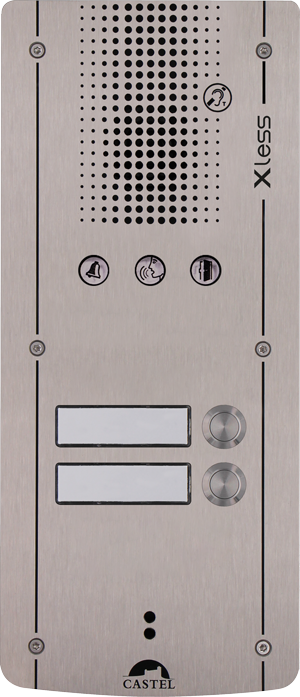 Portier GSM audio à 2 boutons d'appel, anti-vandale et conforme loi Handicap - XLESS AUDIO 2B_0