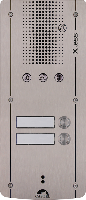 Portier GSM audio 2 boutons d'appel - Anti-vandale, conforme loi Handicap - XLESS AUDIO 2B_0