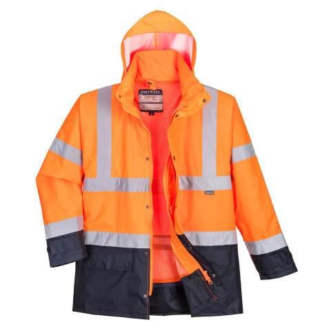 PORTWEST S768 PARKA BICOLORE EXECUTIVE 5-EN-1 ORANGE/MARINE - TAILLE M