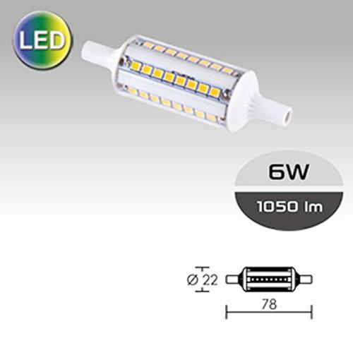 R7s LED 6W - 4000°K - 78mm - 700lm - 230V - Aric_0