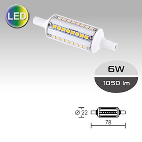 R7s led 6w 4000°k 78mm 700lm  230v aric_0