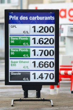 SA2120E5V2T - Panneau affichage prix carburant ARI - Grande visibilité - Hauteur chiffres 16 cm - Dimensions 120x80 cm_0