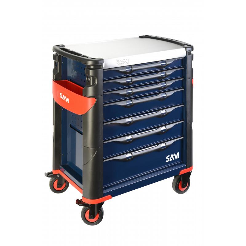 Servante bleue 7 tiroirs SAM | 417HB_0