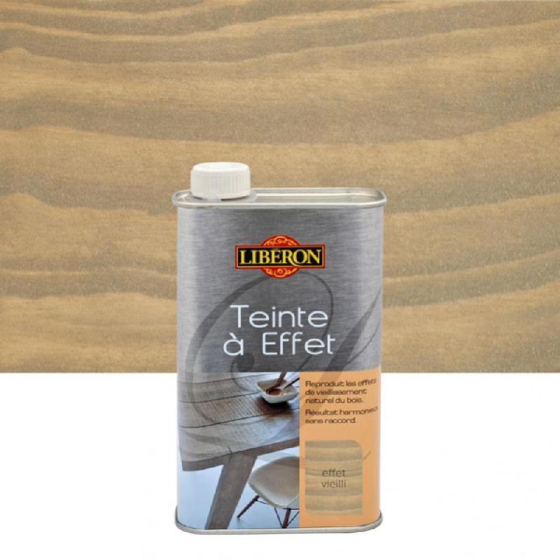 Teinte à effet Liberon - effet vieilli - 0.5 l - pour bois grisé, blanchi par le soleil, brûlé et vieilli_0