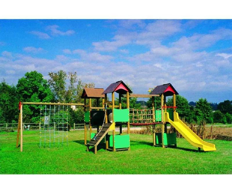 Tours de jeux en bois La Citadelle d'Elodie n°7 9 activités 6-12 ans sur platine courte - TRJXCEGR-CI07_0