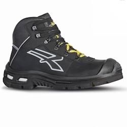 U-Power - Chaussures de sécurité hautes ultra résistantes SILVER - Environnements exigeants - S3 SRC CI ESD Noir / Jaune Taille 42 - 42 noir matiè_0