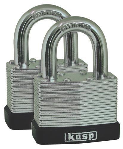 KASP K13040D2 - Cadenas laminé 40 mm en acier feuilleté et anse en acier trempé_0