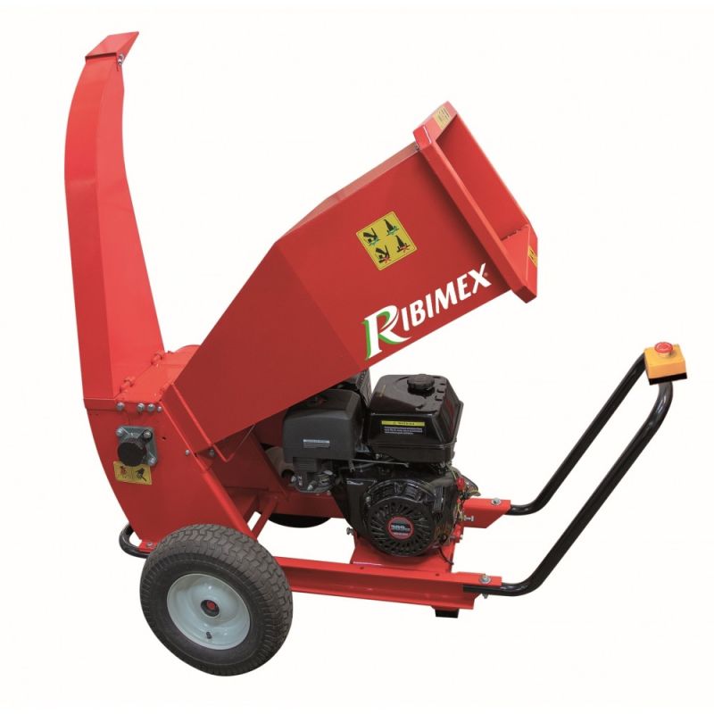 Broyeur de végétaux thermique - Ribimex 389cc - Moteur OHV 4 temps, 8200W, Coupe Ø 100mm max_0