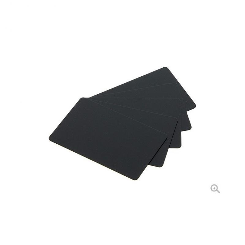 Cartes / Étiquettes de prix noires mates - PVC-U C8001 - Evolis Edikio - 0.76mm, format CR80, compatibles alimentaire et imprimantes Evolis_0