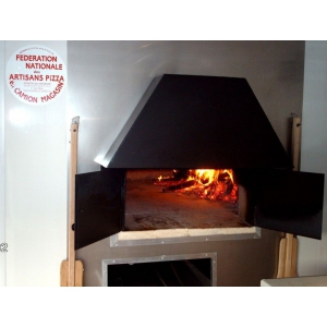 Four à pizza modèle 120 - Ø 120 cm intérieur - Spécial camion pizza - Jusqu'à 90 pizzas/heure_0