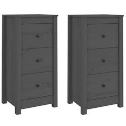 Helloshop26 - Buffet bahut commode armoire meuble de rangement organisateur cuisine salle de séjour salons lot de 2 40 x 35 x 80 cm 02_0036839 - 3000_0