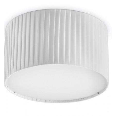 Plafonnier LED Vorada - abat-jour ruban blanc - diamètre 300 mm - 12W - 996 lumens - 3000K_0