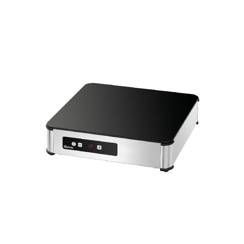 Plaque chauffante induction en acier 1 x (Ø)380 mm, noir & argent, 300 W, 220 V - MONO_0