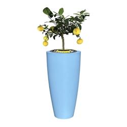 Plast&ampampamp#039Up Rotomoulage Pot de fleurs conique delight 200l - BLEU PASTEL - bleu 0637962081985_0