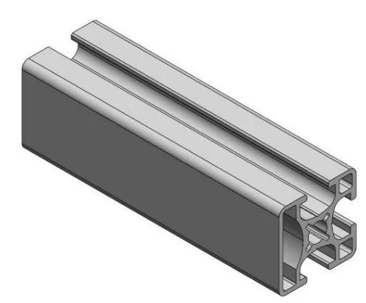 Profilé aluminium 30×30 1 face fermée_0
