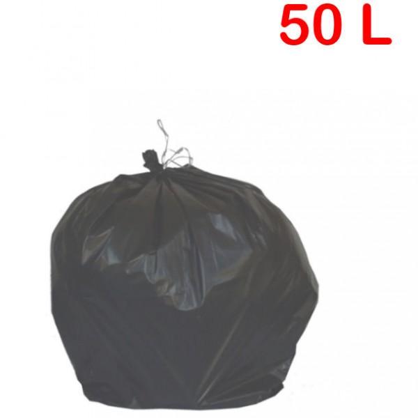 Sac poubelle à déchets standards - 50 litres - Très résistant en matière vierge extrudée_0