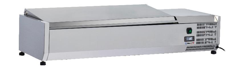 Saladette à poser 3 x GN 1/3 + 1 GN 1/2 avec couvercle CASSELIN CSAP313C_0