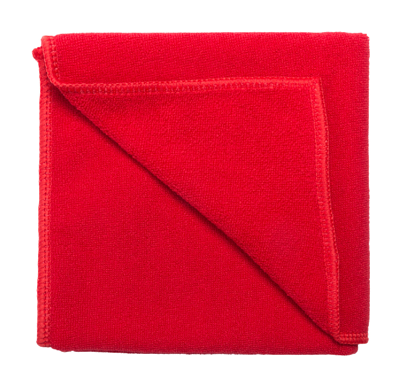 Serviette microfibre - 345 g/m² - couleur rouge - poids 45g_0