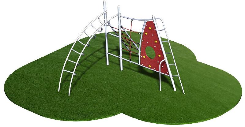 Structure de jeux inox pour 8 enfants - gamme Delta - Delta1_0
