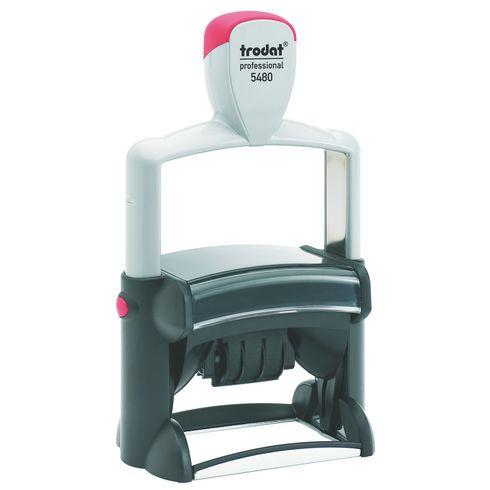 TAMPON DATEUR PERSONNALISABLE PROFESSIONAL LINE 5480 TRODAT EMPREINTE BICOLORE - 8 LIGNES + DATE